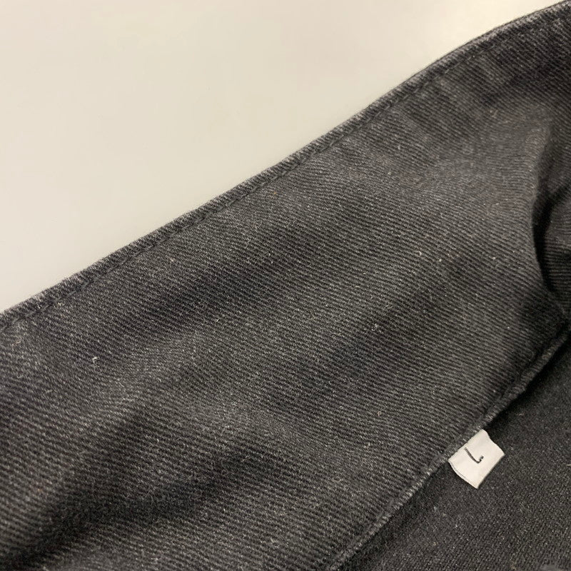 【中古品】【メンズ】 USED CUSTOM DENIM JACKET カスタム デニム ジャケット アウター 147-260828-cs-08-izu サイズ：L カラー：ブラック 万代Net店