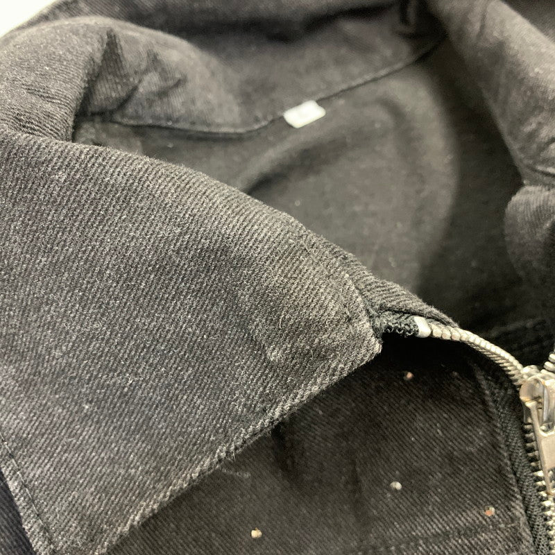 【中古品】【メンズ】 USED CUSTOM DENIM JACKET カスタム デニム ジャケット アウター 147-260828-cs-08-izu サイズ：L カラー：ブラック 万代Net店