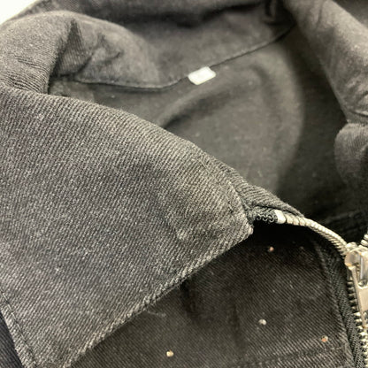 【中古品】【メンズ】 USED CUSTOM DENIM JACKET カスタム デニム ジャケット アウター 147-260828-cs-08-izu サイズ：L カラー：ブラック 万代Net店