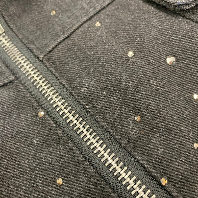 【中古品】【メンズ】 USED CUSTOM DENIM JACKET カスタム デニム ジャケット アウター 147-260828-cs-08-izu サイズ：L カラー：ブラック 万代Net店