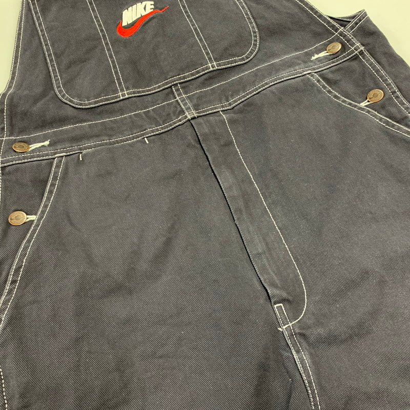 【中古品】【メンズ】 SUPREME シュプリーム×NIKE ナイキ AR5575-010 18AW COTTON TWILL OVERALLS コットン ツイル オーバーオール 149-260818-cs-11-izu サイズ：M カラー：ネイビー系 万代Net店