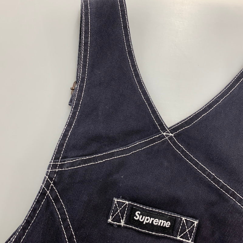 【中古品】【メンズ】 SUPREME シュプリーム×NIKE ナイキ AR5575-010 18AW COTTON TWILL OVERALLS コットン ツイル オーバーオール 149-260818-cs-11-izu サイズ：M カラー：ネイビー系 万代Net店