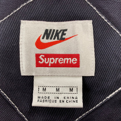 【中古品】【メンズ】 SUPREME シュプリーム×NIKE ナイキ AR5575-010 18AW COTTON TWILL OVERALLS コットン ツイル オーバーオール 149-260818-cs-11-izu サイズ：M カラー：ネイビー系 万代Net店