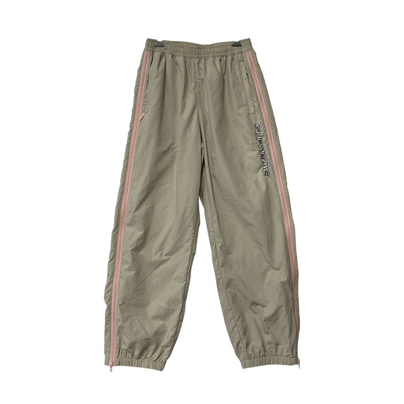 【中古品】【メンズ】 SUPREME シュプリーム 25SS CONTRAST ZIP WARM UP PANT コントラスト ジップ ウォーム アップ パンツ ボトムス ズボン 149-260818-cs-05-izu サイズ：S カラー：ベージュ 万代Net店