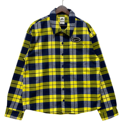 【中古品】【メンズ】 NIKE SB ナイキエスビー × ERIC KOSTON エリック コストン FLNNL BTN UP KOS L/S TOP HV0257-410 フランネルシャツ 長袖 142-260818-as-16-izu サイズ：L カラー：マルチカラー 万代Net店