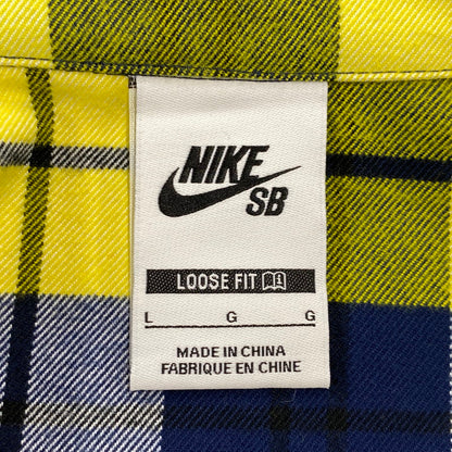 【中古品】【メンズ】 NIKE SB ナイキエスビー × ERIC KOSTON エリック コストン FLNNL BTN UP KOS L/S TOP HV0257-410 フランネルシャツ 長袖 142-260818-as-16-izu サイズ：L カラー：マルチカラー 万代Net店