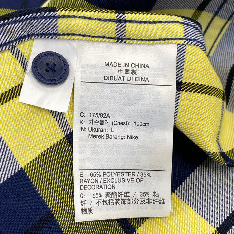 【中古品】【メンズ】 NIKE SB ナイキエスビー × ERIC KOSTON エリック コストン FLNNL BTN UP KOS L/S TOP HV0257-410 フランネルシャツ 長袖 142-260818-as-16-izu サイズ：L カラー：マルチカラー 万代Net店