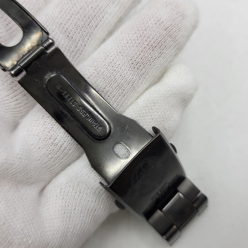 【中古品】【メンズ/レディース】 SEIKO セイコー× 蒼穹のファフナー 7T92-HCF0 MK.NICHT MODEL SPECIAL COLLABORATION WATCH スぺシャル コラボレーション ウォッチ 腕時計 197-260818-cs-21-izu カラー：ブラック 万代Net店