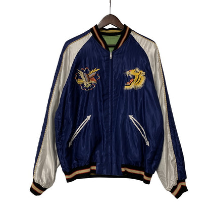 【中古品】【メンズ】 TAILOR TOYO テーラー東洋 TT13608 JAPAN MAP×BLACK DRAGON REVERSIBLE SOUVENIR JACKET リバーシブル スーベニア ジャケット アウター 145-260821-cs-02-izu サイズ：L カラー：ネイビー/グリーン 万代Net店