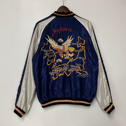 【中古品】【メンズ】 TAILOR TOYO テーラー東洋 TT13608 JAPAN MAP×BLACK DRAGON REVERSIBLE SOUVENIR JACKET リバーシブル スーベニア ジャケット アウター 145-260821-cs-02-izu サイズ：L カラー：ネイビー/グリーン 万代Net店