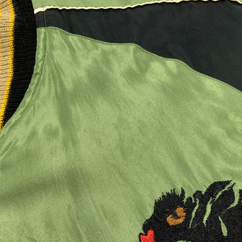 【中古品】【メンズ】 TAILOR TOYO テーラー東洋 TT13608 JAPAN MAP×BLACK DRAGON REVERSIBLE SOUVENIR JACKET リバーシブル スーベニア ジャケット アウター 145-260821-cs-02-izu サイズ：L カラー：ネイビー/グリーン 万代Net店