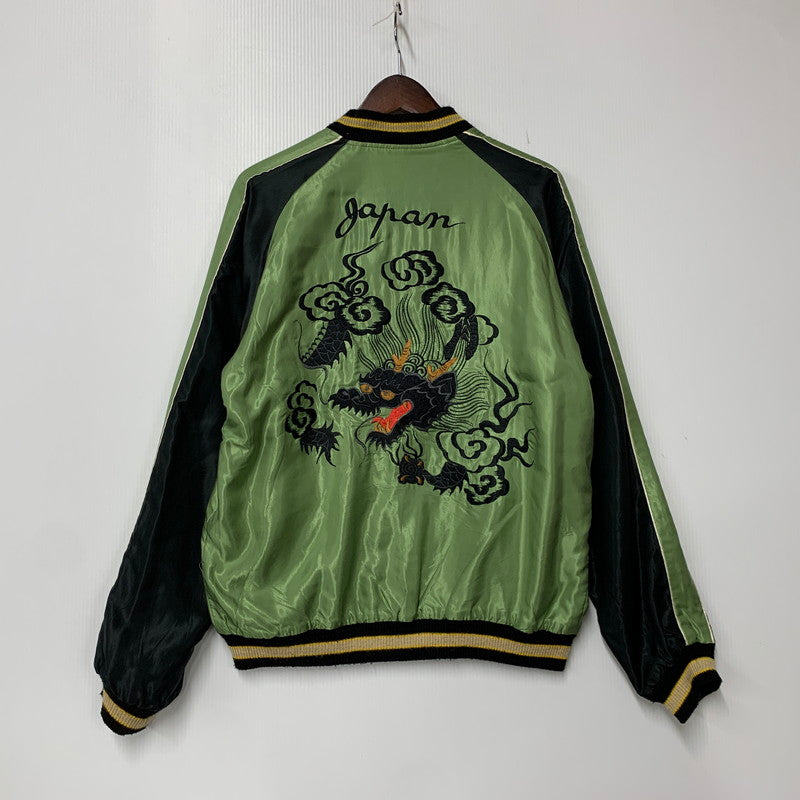 【中古品】【メンズ】 TAILOR TOYO テーラー東洋 TT13608 JAPAN MAP×BLACK DRAGON REVERSIBLE SOUVENIR JACKET リバーシブル スーベニア ジャケット アウター 145-260821-cs-02-izu サイズ：L カラー：ネイビー/グリーン 万代Net店