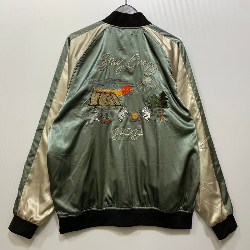 【中古品】【メンズ】 DOD ディーオーディー GIGA JUMPER JK001-RD ギガジャン ジャケット 144-260830-as-11-izu サイズ：L カラー：ブラック/グリーン系 万代Net店