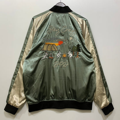 【中古品】【メンズ】 DOD ディーオーディー GIGA JUMPER JK001-RD ギガジャン ジャケット 144-260830-as-11-izu サイズ：L カラー：ブラック/グリーン系 万代Net店