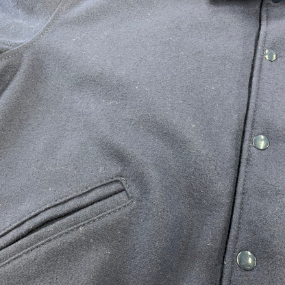 【中古品】【メンズ】 JOURNAL STANDARD ジャーナルスタンダード× GAME SPORTSWEAR ゲームスポーツウエア 21-011-610-0101-3-0 別注 WOOL STADIUM JACKET ウール スタジアム ジャケット アウター 147-260821-cs-04-izu サイズ：L カラー：ネイビー 万代Net店
