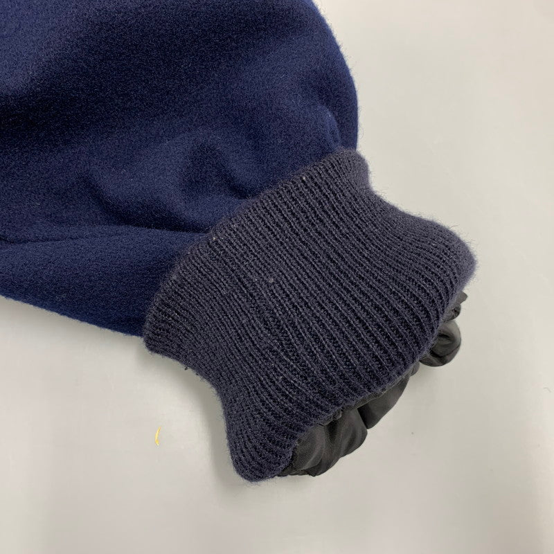 【中古品】【メンズ】 JOURNAL STANDARD ジャーナルスタンダード× GAME SPORTSWEAR ゲームスポーツウエア 21-011-610-0101-3-0 別注 WOOL STADIUM JACKET ウール スタジアム ジャケット アウター 147-260821-cs-04-izu サイズ：L カラー：ネイビー 万代Net店
