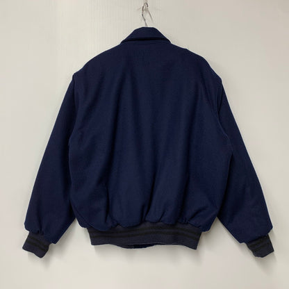 【中古品】【メンズ】 JOURNAL STANDARD ジャーナルスタンダード× GAME SPORTSWEAR ゲームスポーツウエア 21-011-610-0101-3-0 別注 WOOL STADIUM JACKET ウール スタジアム ジャケット アウター 147-260821-cs-04-izu サイズ：L カラー：ネイビー 万代Net店