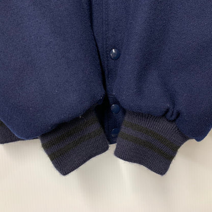 【中古品】【メンズ】 JOURNAL STANDARD ジャーナルスタンダード× GAME SPORTSWEAR ゲームスポーツウエア 21-011-610-0101-3-0 別注 WOOL STADIUM JACKET ウール スタジアム ジャケット アウター 147-260821-cs-04-izu サイズ：L カラー：ネイビー 万代Net店