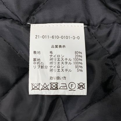 【中古品】【メンズ】 JOURNAL STANDARD ジャーナルスタンダード× GAME SPORTSWEAR ゲームスポーツウエア 21-011-610-0101-3-0 別注 WOOL STADIUM JACKET ウール スタジアム ジャケット アウター 147-260821-cs-04-izu サイズ：L カラー：ネイビー 万代Net店