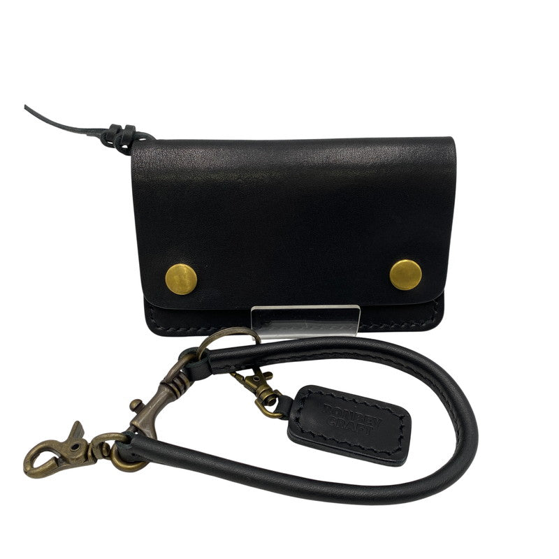 【中古品】【メンズ/レディース】 RONBEY CRAFT ロンベエ クラフト TRUCKER WALLET トラッカー ウォレット 財布 200-260829-kh-06-izu カラー：ブラック 万代Net店