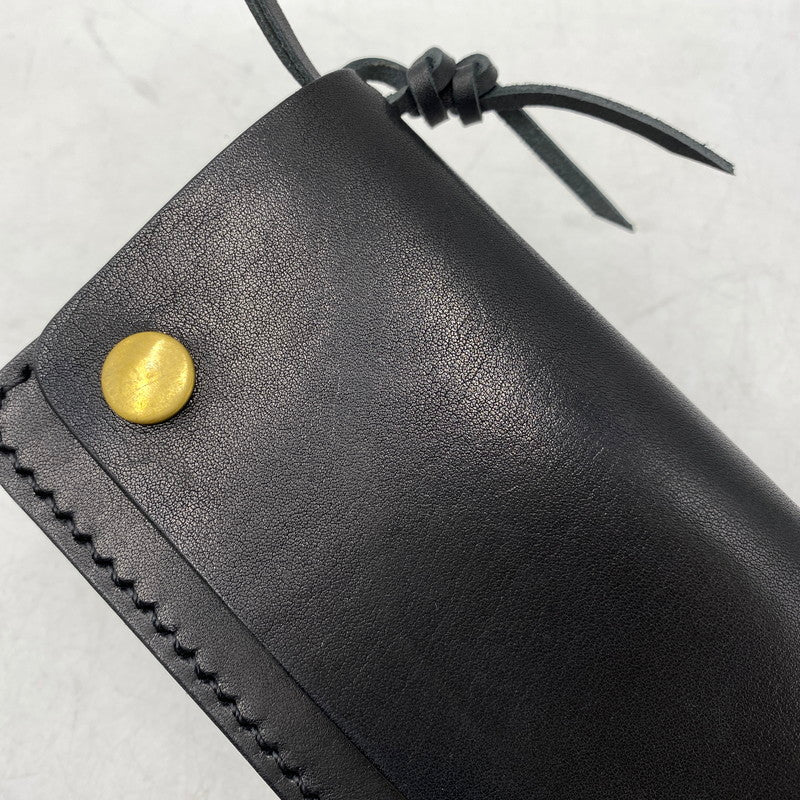 【中古品】【メンズ/レディース】 RONBEY CRAFT ロンベエ クラフト TRUCKER WALLET トラッカー ウォレット 財布 200-260829-kh-06-izu カラー：ブラック 万代Net店