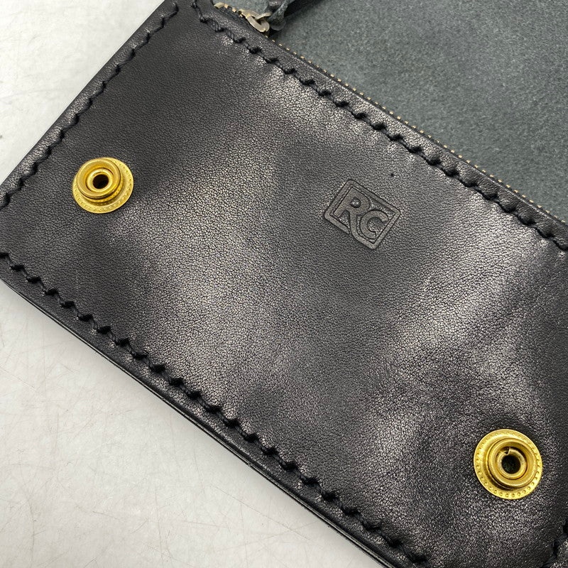 【中古品】【メンズ/レディース】 RONBEY CRAFT ロンベエ クラフト TRUCKER WALLET トラッカー ウォレット 財布 200-260829-kh-06-izu カラー：ブラック 万代Net店