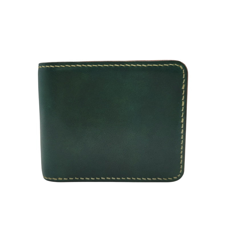 【中古品】【メンズ/レディース】 GARLIE'S ガーリーズ HALF WALLET ハーフ ウォレット 財布 二つ折り財布 200-260818-cs-20-izu カラー：グリーン 万代Net店