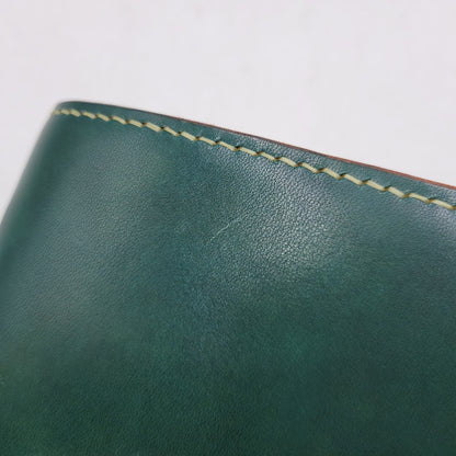【中古品】【メンズ/レディース】 GARLIE'S ガーリーズ HALF WALLET ハーフ ウォレット 財布 二つ折り財布 200-260818-cs-20-izu カラー：グリーン 万代Net店