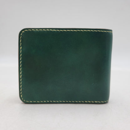 【中古品】【メンズ/レディース】 GARLIE'S ガーリーズ HALF WALLET ハーフ ウォレット 財布 二つ折り財布 200-260818-cs-20-izu カラー：グリーン 万代Net店