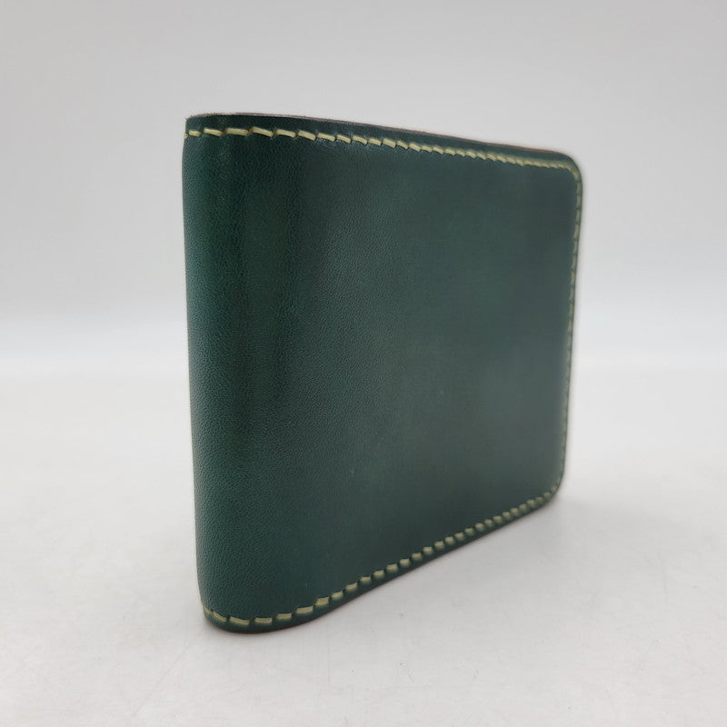 【中古品】【メンズ/レディース】 GARLIE'S ガーリーズ HALF WALLET ハーフ ウォレット 財布 二つ折り財布 200-260818-cs-20-izu カラー：グリーン 万代Net店