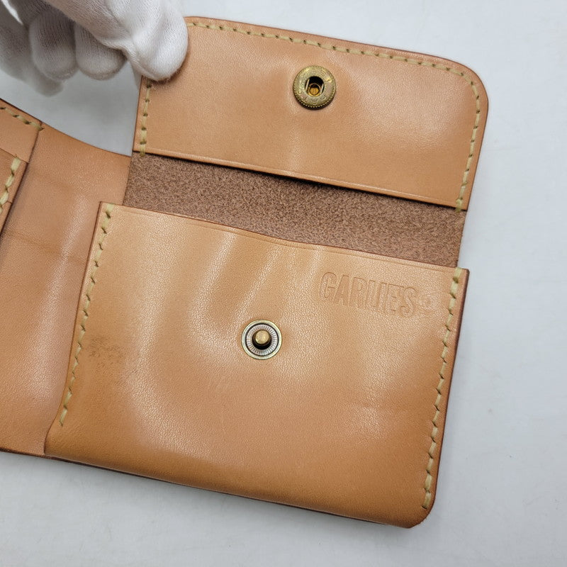 【中古品】【メンズ/レディース】 GARLIE'S ガーリーズ HALF WALLET ハーフ ウォレット 財布 二つ折り財布 200-260818-cs-20-izu カラー：グリーン 万代Net店