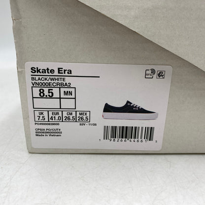 【中古美品】【メンズ】 VANS バンズ VN000ECRBA2 SKATE ERA スケート エラ スニーカー 靴 162-260829-kh-07-izu サイズ：26.5 カラー：ブラック×ホワイト 万代Net店