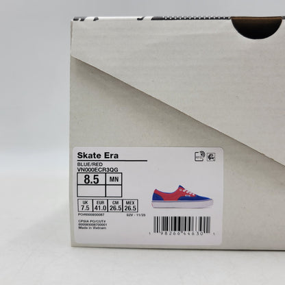 【中古美品】【メンズ】 VANS バンズ SKATE ERA VN000ECR3QG スケート エラ スニーカー シューズ 靴 162-260819-ay-05-izu サイズ：26.5cm カラー：BLUE/RED 万代Net店