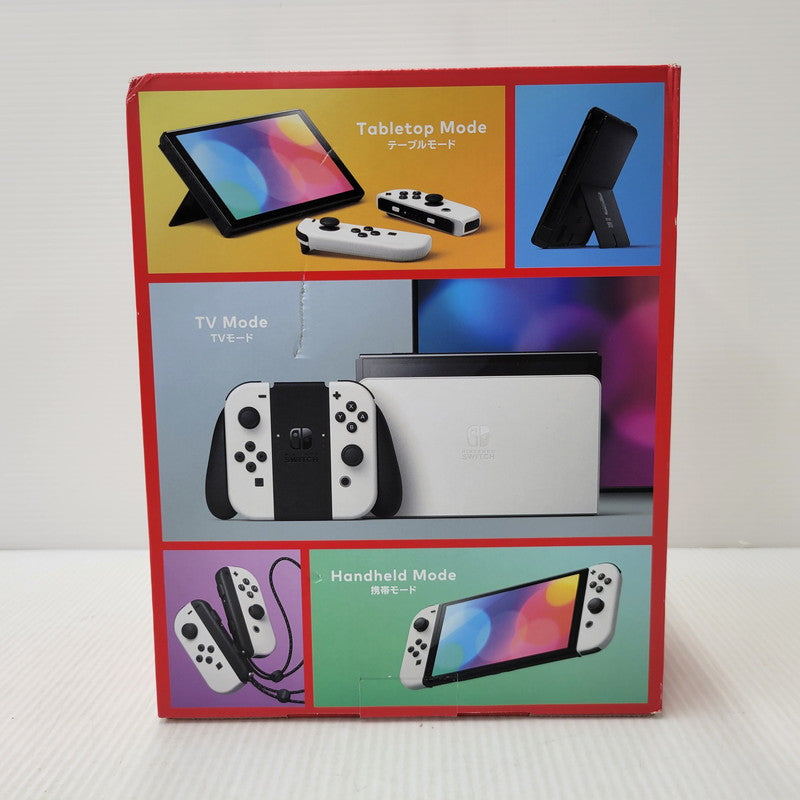 【中古美品】 【未使用】【ゲーム】Nintendo Switch (有機ELモデル) Joy-Con(L)/(R) ホワイト HEG-S-KAAAA(JPN) 任天堂 ニンテンドースイッチ 本体 034-260819-ay-07-izu 万代Net店