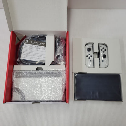 【中古美品】 【未使用】【ゲーム】Nintendo Switch (有機ELモデル) Joy-Con(L)/(R) ホワイト HEG-S-KAAAA(JPN) 任天堂 ニンテンドースイッチ 本体 034-260819-ay-07-izu 万代Net店