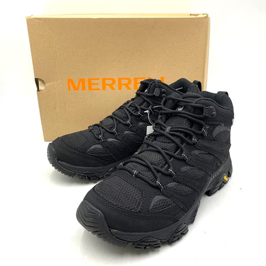 【中古美品】【メンズ】 MERRELL メレル J500249 MOAB 3 SYNTHETIC MID GORE-TEX モアブ シンセティック ミッド ゴアテックス スニーカー シューズ 靴 162-260819-cs-08-izu サイズ：27.0cm カラー：ブラック 万代Net店