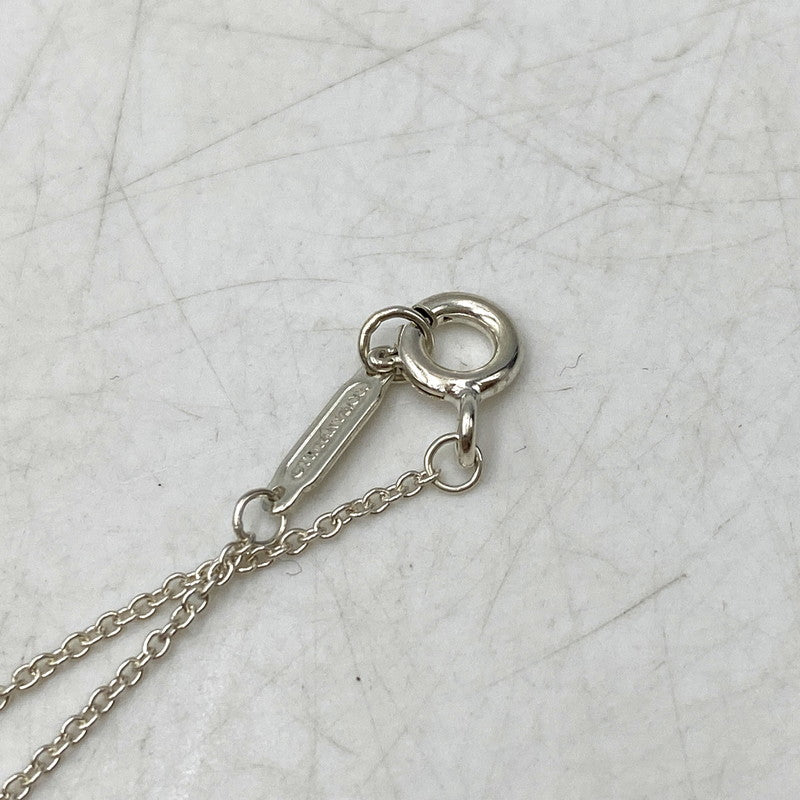 【中古品】【レディース】 TIFFANY&Co. ティファニー 925 ミニ ダブル ハート タグ ペンダント ネックレス アクセサリー 182-260820-as-15-izu カラー：シルバー×ピンク 万代Net店