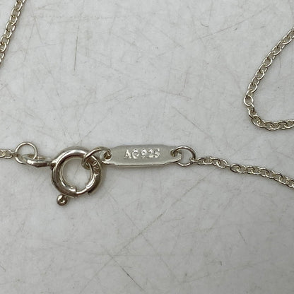 【中古品】【レディース】 TIFFANY&Co. ティファニー 925 ミニ ダブル ハート タグ ペンダント ネックレス アクセサリー 182-260820-as-15-izu カラー：シルバー×ピンク 万代Net店