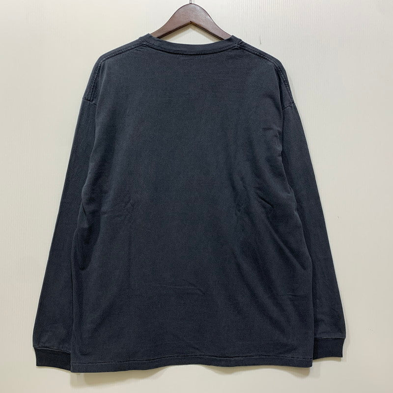 【中古品】【メンズ】 CHALLENGER チャレンジャー L/S PIGMENT SPIRAL SNAKE TEE ロングスリーブ ピグメント Tシャツ 長袖 142-260830-as-05-izu サイズ：L カラー：PEPPER BLACK 万代Net店
