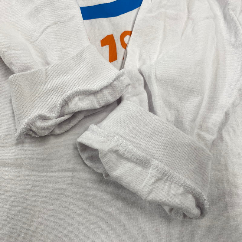 【中古品】【メンズ】 CHALLENGER チャレンジャー L/S PIGMENT SPIRAL SNAKE TEE 長袖 ピグメント Tシャツ 142-260829-as-09-izu サイズ：L カラー：ホワイト 万代Net店