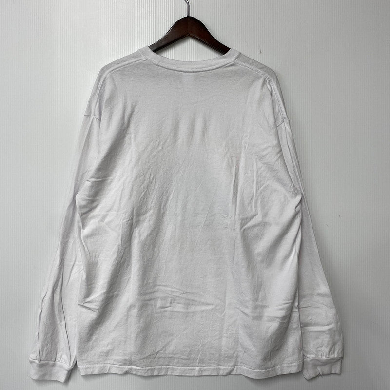 【中古品】【メンズ】 CHALLENGER チャレンジャー L/S PIGMENT SPIRAL SNAKE TEE 長袖 ピグメント Tシャツ 142-260829-as-09-izu サイズ：L カラー：ホワイト 万代Net店
