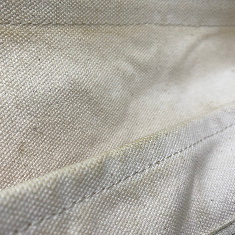 【現状渡し品】【メンズ/レディース】 WASTE(TWICE) ウェストトゥワイス × VASCO ヴァスコ CANVAS LEATHER TOTE BAG キャンバス レザー トートバッグ カバン 鞄 188-260903-as-22-izu カラー：ホワイト×ブラウン 万代Net店