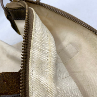 【現状渡し品】【メンズ/レディース】 WASTE(TWICE) ウェストトゥワイス × VASCO ヴァスコ CANVAS LEATHER TOTE BAG キャンバス レザー トートバッグ カバン 鞄 188-260903-as-22-izu カラー：ホワイト×ブラウン 万代Net店