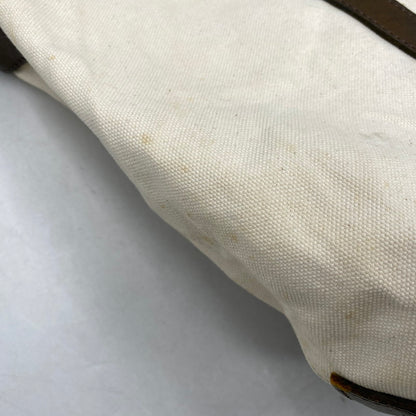 【現状渡し品】【メンズ/レディース】 WASTE(TWICE) ウェストトゥワイス × VASCO ヴァスコ CANVAS LEATHER TOTE BAG キャンバス レザー トートバッグ カバン 鞄 188-260903-as-22-izu カラー：ホワイト×ブラウン 万代Net店