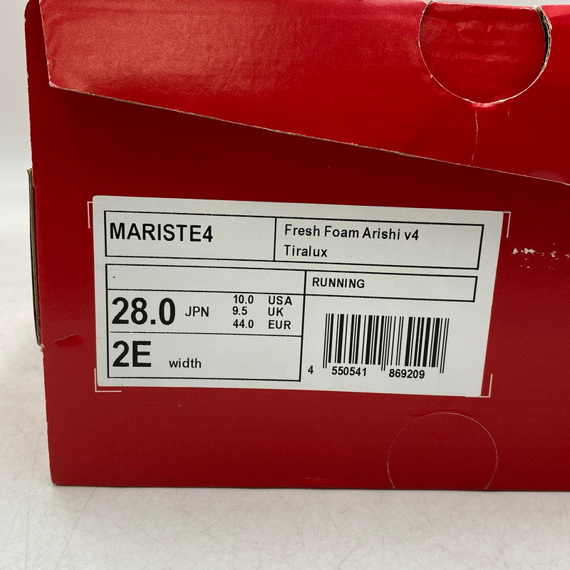 【中古品】【メンズ】 NEW BALANCE ニューバランス MARISTE4 FRESH FOAM ARISHI V4 TIRALUX フレッシュ フォーム アリシ ティラルクス スニーカー 靴 164-260829-kh-08-izu サイズ：28 カラー：ブラック×シルバー 万代Net店