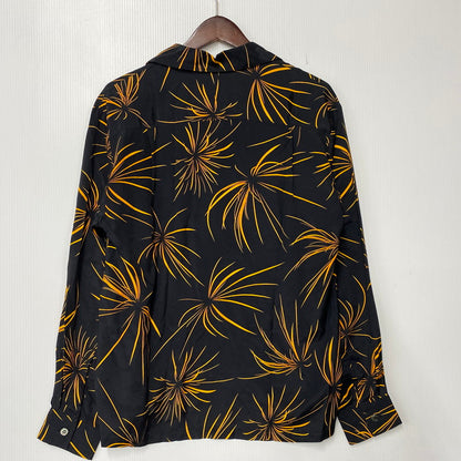 【中古品】【メンズ】 Anachronorm アナクロノーム RAYON HAND PRINT OPEN COLLAR SHIRT レーヨン オープンカラーシャツ 長袖 145-260829-as-07-izu サイズ：01 カラー：ブラック×オレンジ 万代Net店
