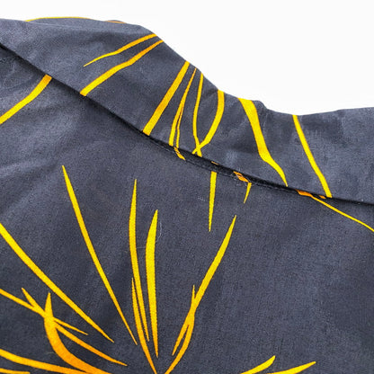【中古品】【メンズ】 Anachronorm アナクロノーム RAYON HAND PRINT OPEN COLLAR SHIRT レーヨン オープンカラーシャツ 長袖 145-260829-as-07-izu サイズ：01 カラー：ブラック×オレンジ 万代Net店