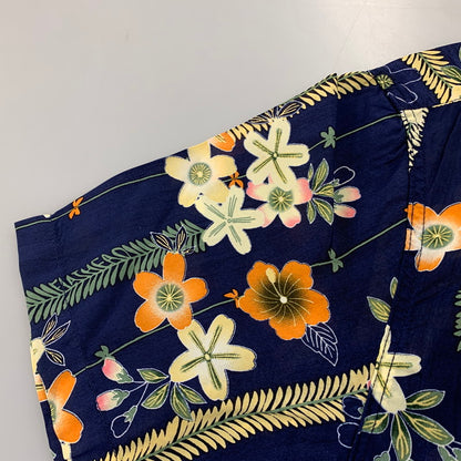 【中古品】【メンズ】 THE FLAT HEAD ザフラットヘッド RAYON OPEN COLLAR SS SHIRT レーヨン オープン カラー ショートスリーブ シャツ トップス 145-260831-kh-02-izu サイズ：40 カラー：ネイビー系 万代Net店