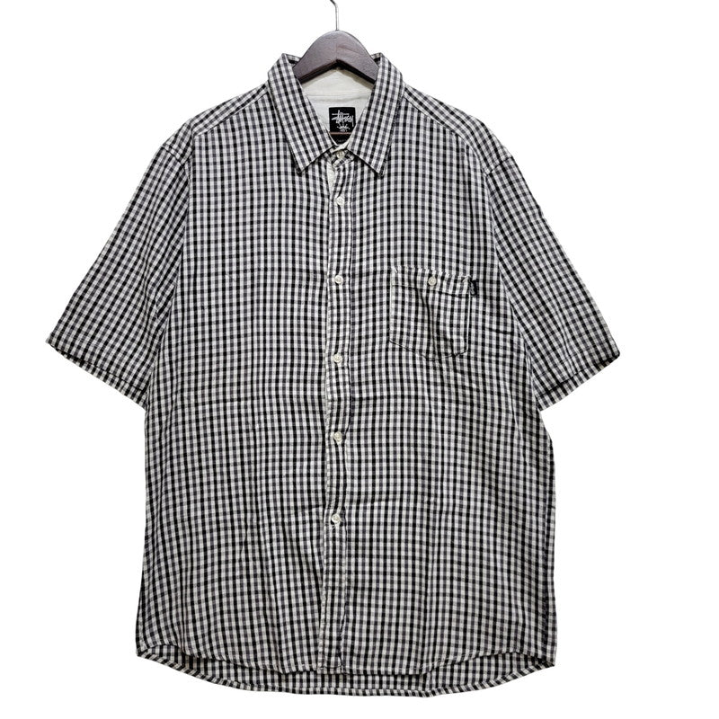【中古品】【メンズ】 OLD STUSSY オールド ステューシー GINGHAM CHECK SS SHIRT ギンガムチェック 半袖シャツ 142-260903-as-08-izu サイズ：XL カラー：マルチカラー 万代Net店