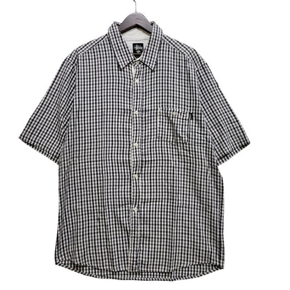 【中古品】【メンズ】 OLD STUSSY オールド ステューシー GINGHAM CHECK SS SHIRT ギンガムチェック 半袖シャツ 142-260903-as-08-izu サイズ：XL カラー：マルチカラー 万代Net店